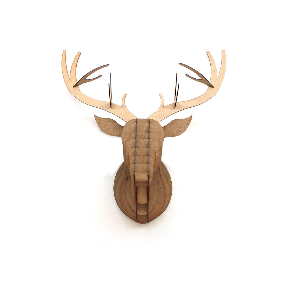 3D Stag Animal Head